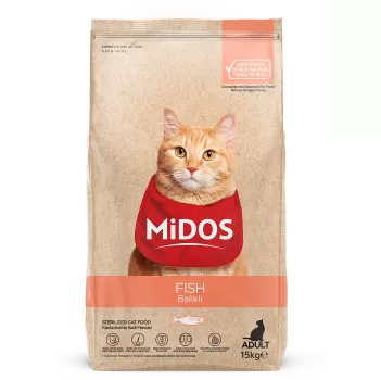 MİDOS Balıklı ve Pirinçli Kısırlaştırılmış Yetişkin Kedi 15kg