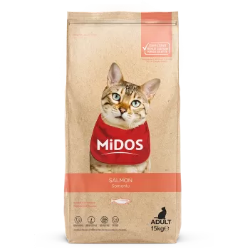 MİDOS Somonlu ve Pirinçli (Hassas Irklar) Kedi 15kg