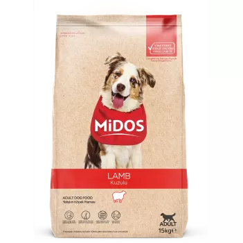 MİDOS Kuzu Etli ve Pirinçli Yetişkin Köpek 15kg