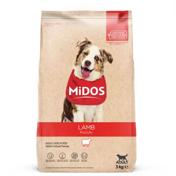 MİDOS Kuzu Etli ve Pirinçli Yetişkin Köpek 3kg