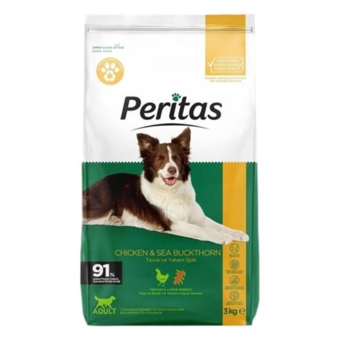 PERİTAS Tavuklu Orta ve Büyük Irk Yetişkin Köpek 3kg