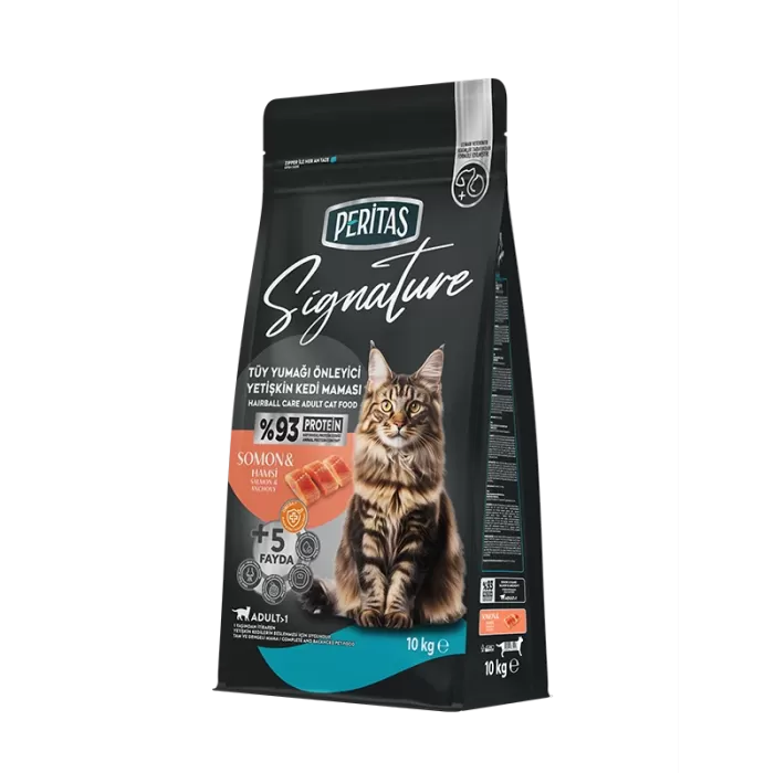 Peritas Signature Somonlu Yetişkin Kedi-Tüy Yum. Önl. 10kg