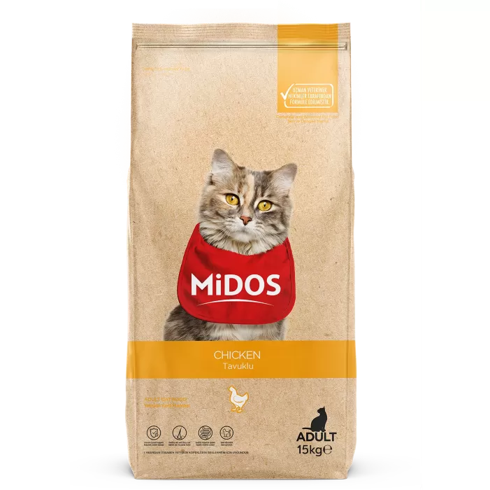 MİDOS Tavuklu Yetişkin Kedi 15kg