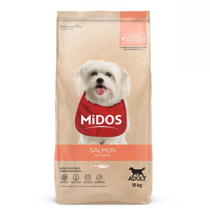 MİDOS Somonlu Tüm Irklar Yetişkin Köpek 15kg