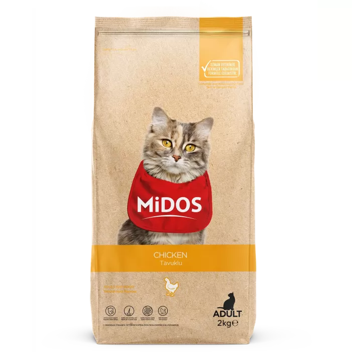 MİDOS Tavuklu Yetişkin Kedi 2kg