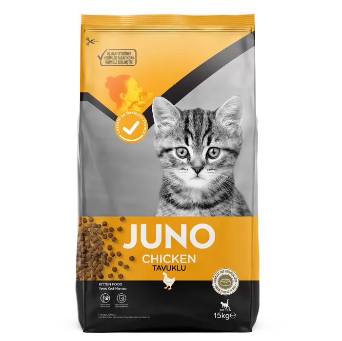 JUNO Tavuklu Yavru Kedi 15kg