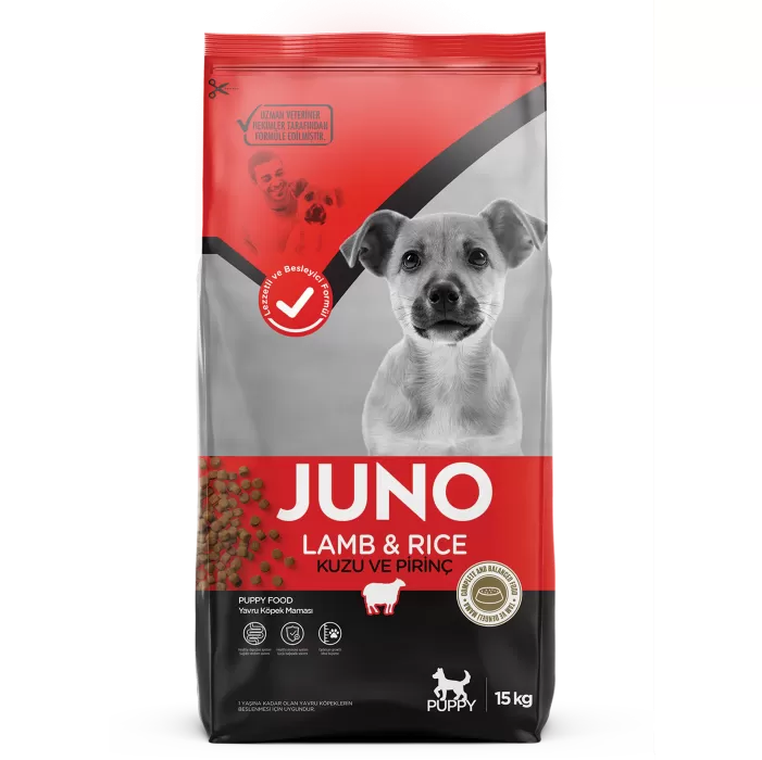 JUNO Kuzu Etli ve Pirinçli Yetişkin Köpek 15kg