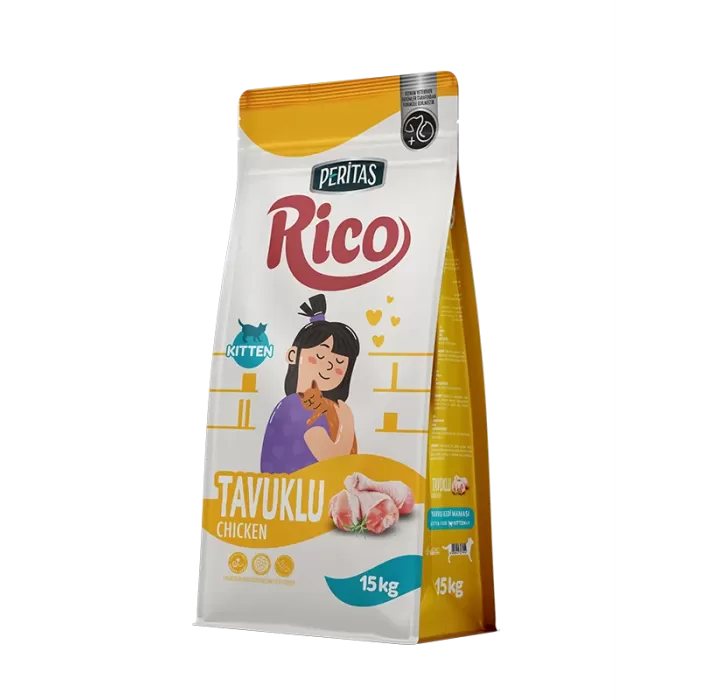 RICO Tavuklu Yavru Kedi 15 kg