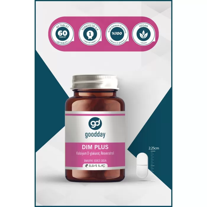 GOODDAY DIM PLUS 60 TABLET TAKVİYE EDİCİ GIDA