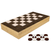 Klasik Tavla Walnut Burl Büyük Boy