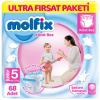 HediyeCantam Molfix Külot Bez Ultra Fırsat Paketi 5 Beden 12-17 Kg 68 Adet