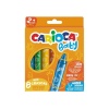 HediyeCantam Carioca Jumbo Bebek Elleri Kirletmeyen Pastel Boya Kalemi 8Li