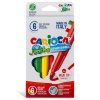 HediyeCantam Carioca Jumbo Süper Yıkanabilir Keçeli Boya Kalemi 6Lı