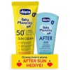 HediyeCantam Chicco Baby Moments Sun Güneş Sprey Spf 50+ 150 ml + After Sun Hediye