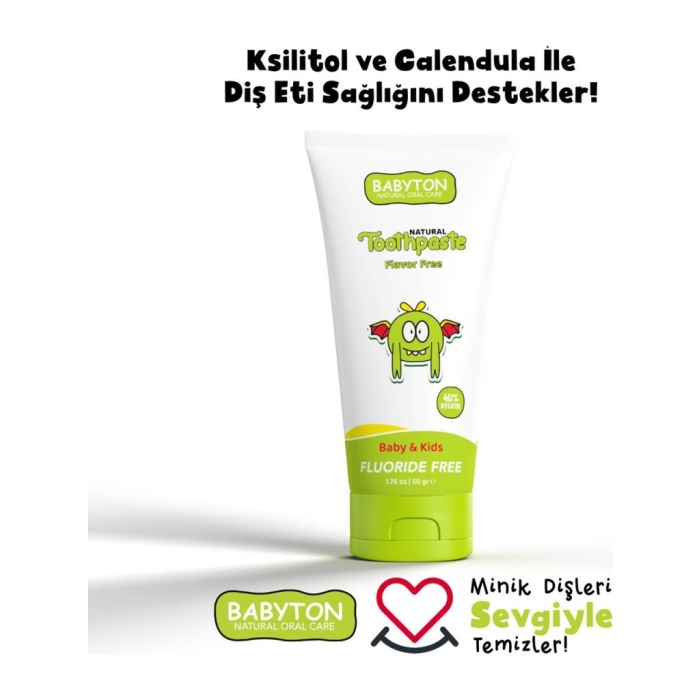 HediyeCantam Babyton Organik Doğal Natural Diş Macunu 50 Gr