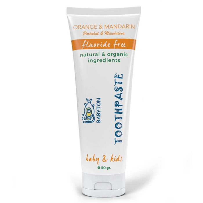 HediyeCantam Babyton Organik Doğal Portakal & Mandalina Aromalı Diş Macunu 50 Gr