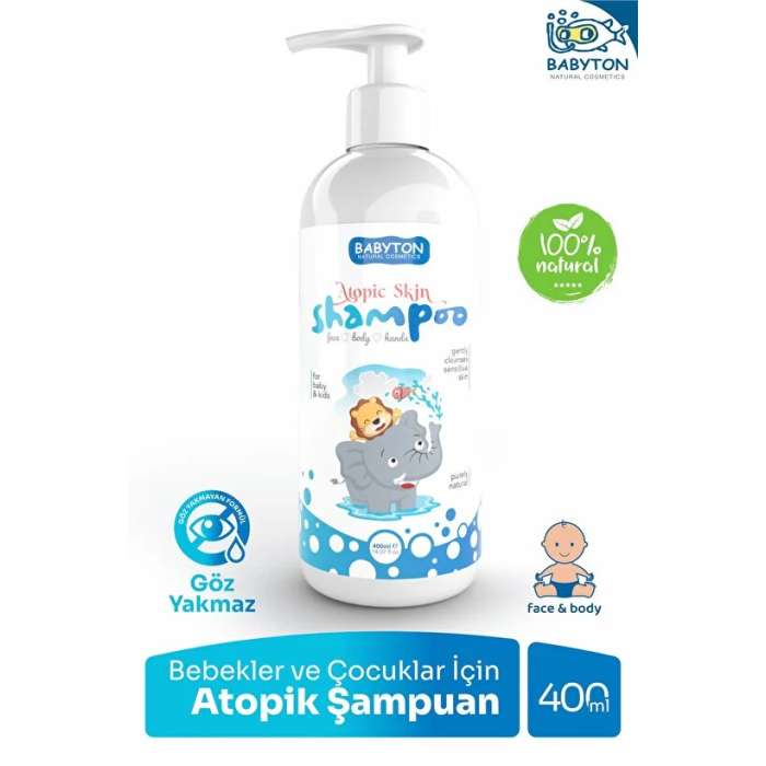 HediyeCantam Babyton Bebekler ve Çocuklar İçin Atopik Şampuan 400 ml