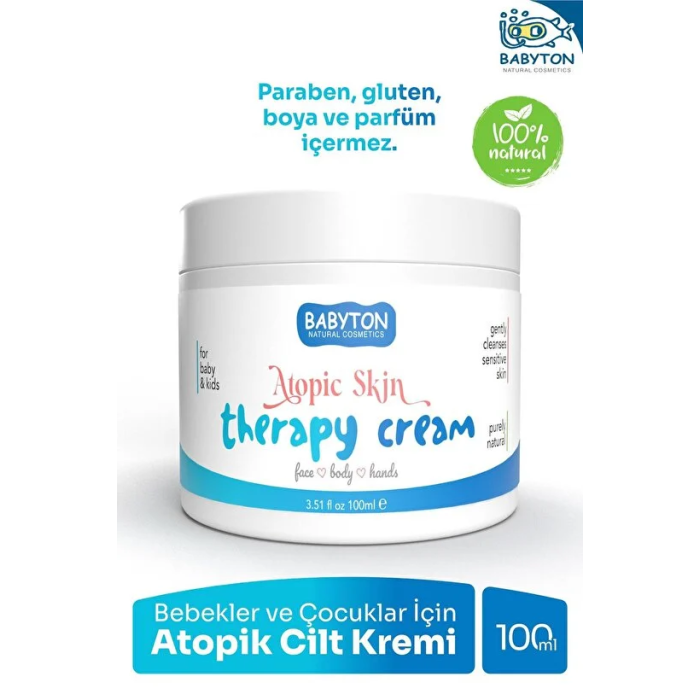 HediyeCantam Babyton Bebekler ve Çocuklar İçin Atopik Cilt Kremi 100 ml