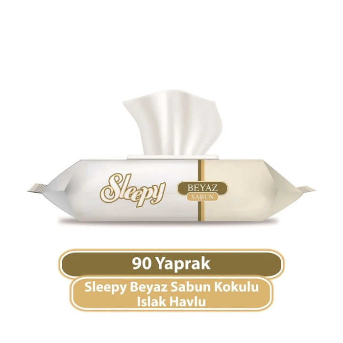 HediyeCantam  Beyaz Sabun Kokulu Islak Havlu Mendil 90 Adet