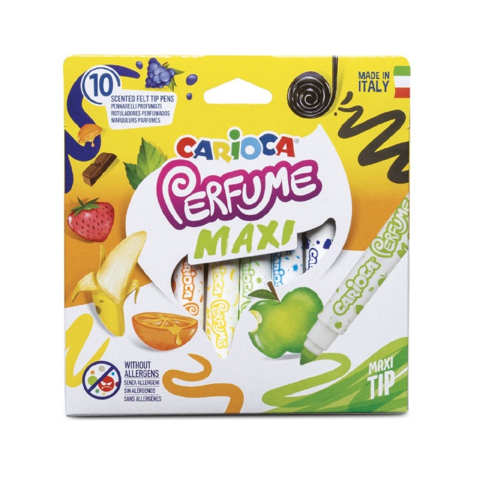 HediyeCantam Carioca Kokulu Jumbo Keçeli Boya Kalemi 10Lu