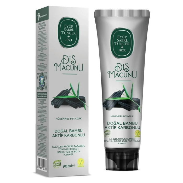 HediyeCantam Eyüp Sabri Tuncer Doğal Bambu Karbonlu Diş Macunu 90 Gr