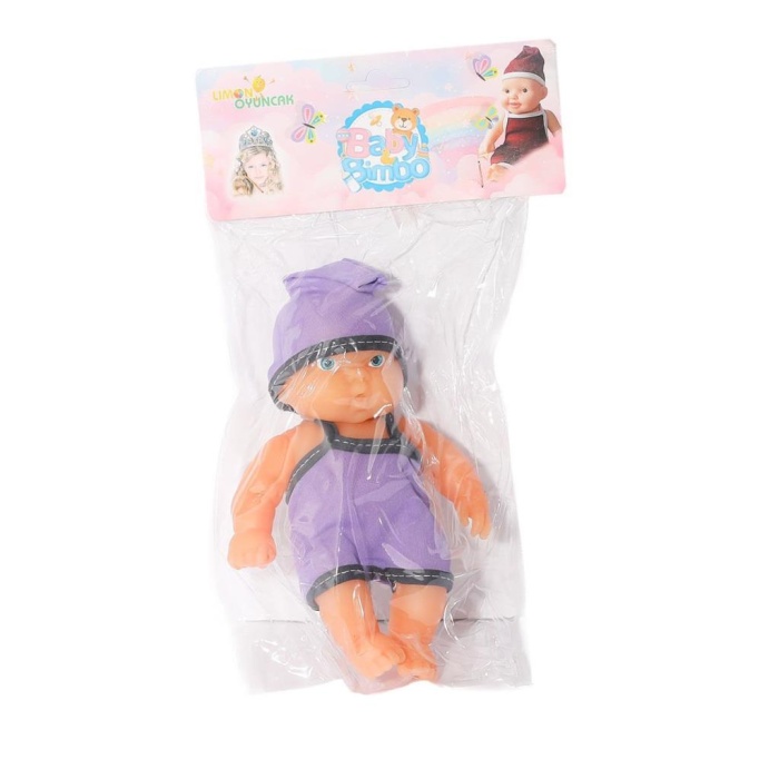 HediyeCantam LMN-205 Poşette Et Bebek 20 cm -Limon Oyuncak