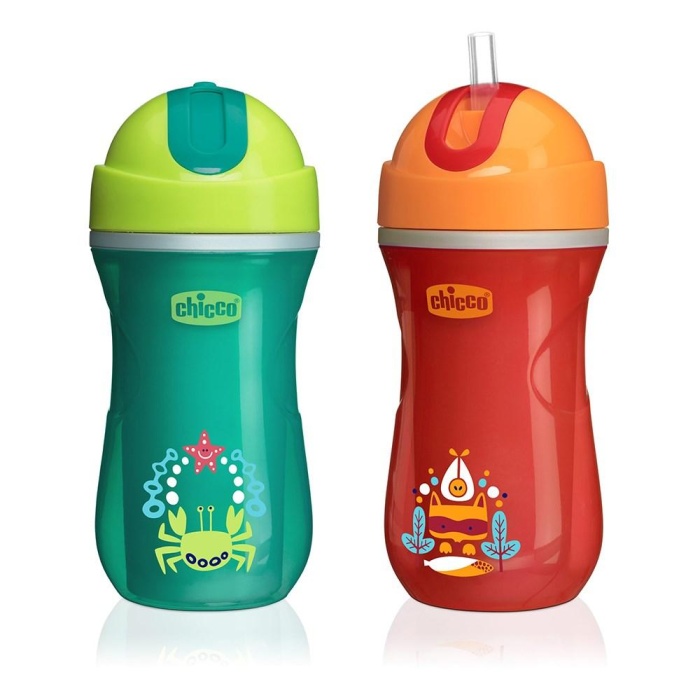 HediyeCantam Chicco Isı Yalıtımlı Sport Pipetli Bardak 14 Ay+ Unisex