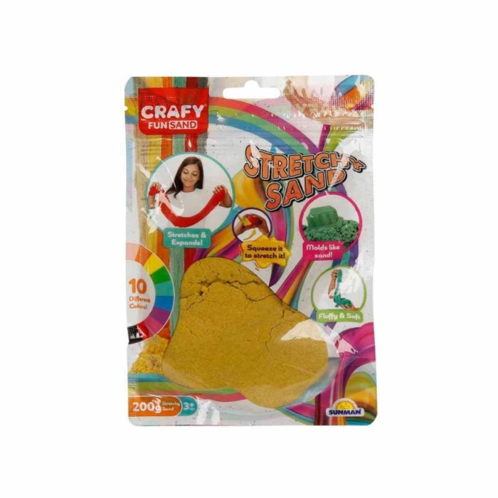 HediyeCantam 3600 Crafy Streç Oyun Kumu Sarı 200 g -Sunman