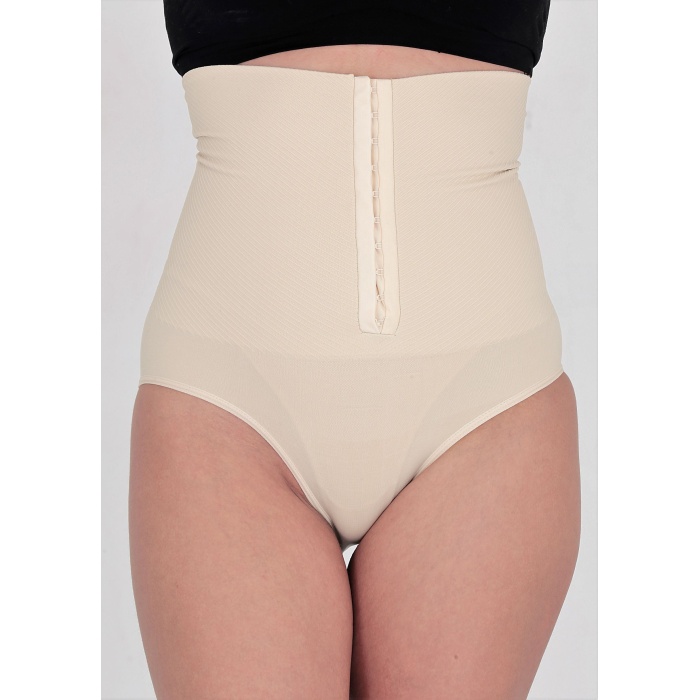 Agraflı Yüksek Bel Slip Korse  HC5521 Ten