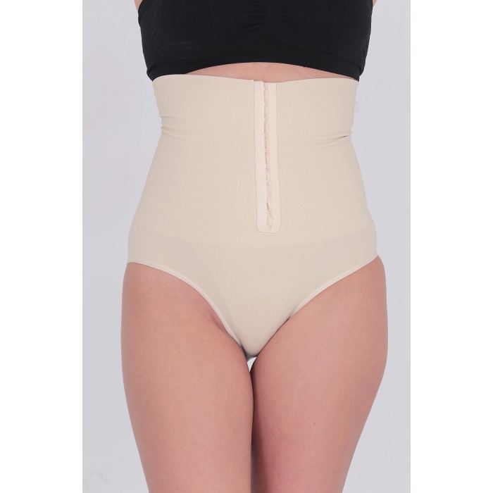 Agraflı Yüksek Bel Slip Korse  HC5521 Ten
