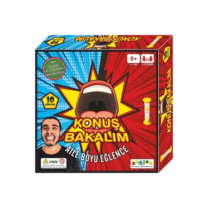 Zekice Konuş Bakalım Aile Boyu Ağızlıklı Eğlenceli Oyun