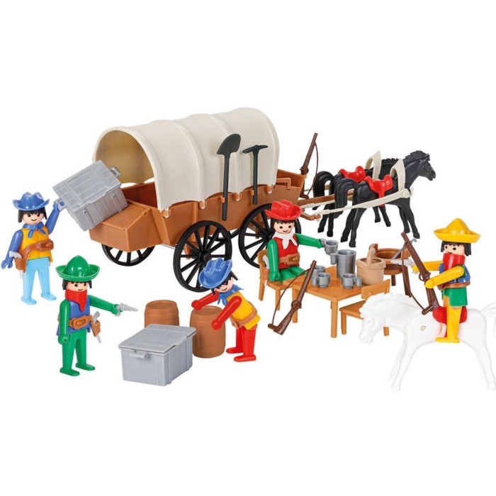 Nessiworld 04 003 Mini Mekanik Seri 3 Kovboy Arabası -Pilsan Oyuncak