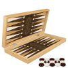 Klasik Tavla Walnut Burl Büyük Boy