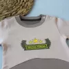 Özel Kuvvetler Nakışlı Bere Şapkalı Kız Erkek Bebek Tulumu Sütlü Kahve