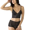 Siyah Bralet Dantelli Sütyen Takım 2 Li - 6510