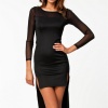 Hediye Cantam B100775 Uzun Kısa Moda Elbise