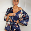 Çiçek Desenli Sabahlık 8330