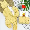 Pooh Desenli Şapkalı Sweatli 3lü Kız Erkek Bebek Tulum Sarı