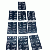 ÇİÇEKLİ 10X14CM TÜP KINA DESEN ÇIKARTMA ŞABLONU 12 PARÇA (4172)