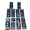MİX DESEN 8X20CM TÜP KINA DESEN ÇIKARTMA ŞABLONU 10 PARÇA (4172)