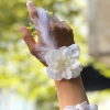 Bride to be Nedime Gelin Bilekliği Tüy ve İnci Boncuk Detaylı Beyaz Renkli Bekarlığa Veda Partisi Bilekliği 10 Adet (4172)
