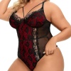 Kadın Büyük Beden Dantelli Seksi Babydoll Bodysuit Fantezi Erotik Kostüm