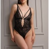 Siyah Seksi Halka Detaylı Babydoll