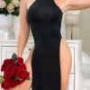 Bayan Siyah Mini Elbise