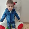 9-12-18-24 Ay Kot Kumaş Kapşonlu Uzun Kol Sweatli Kot Kumaş 3lü Erkek Bebek Takımı
