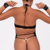 Baskılı Tül Ve Önü Zincirli Şık Babydoll  51190-1