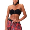 Kareli Harness Deri Etekleri Dantel Süslemeli Fantezi Gecelik 51158