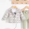 Elma Desenli Ceketli 3lü Kız Bebek Takımı