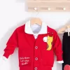 Graffe Zürafa Desenli 3lü Erkek Bebek Takımı