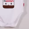 Mommys Cikolata Desenli Askılı Unisex Body